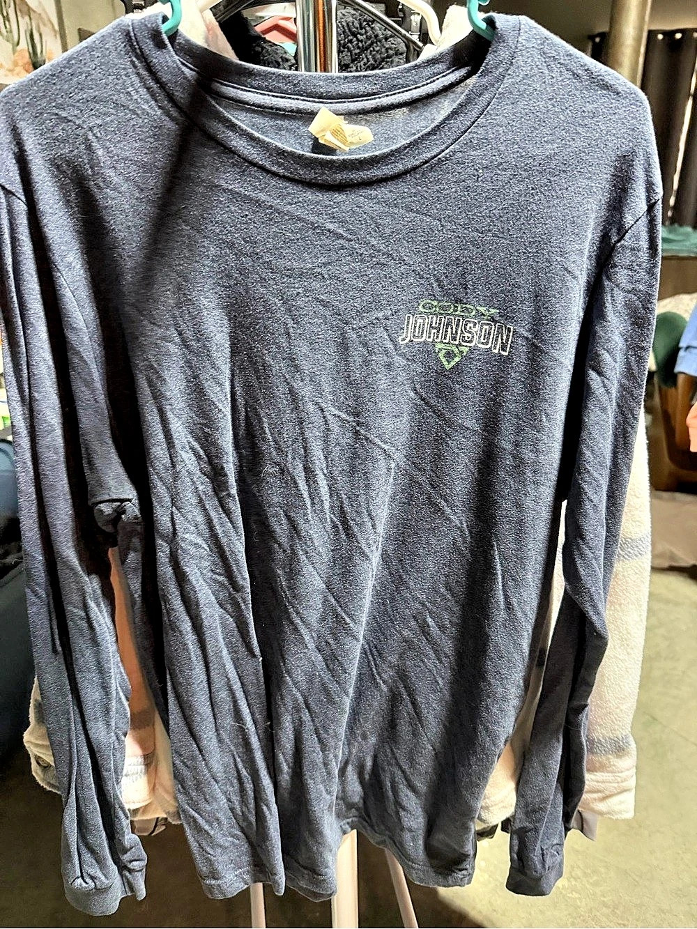 Bella + Canvas Long Sleeve Graphic Tee in Gray